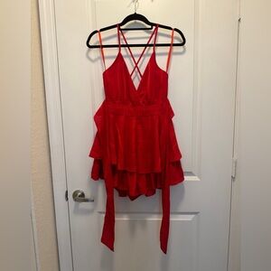 Princess Polly Red Romper